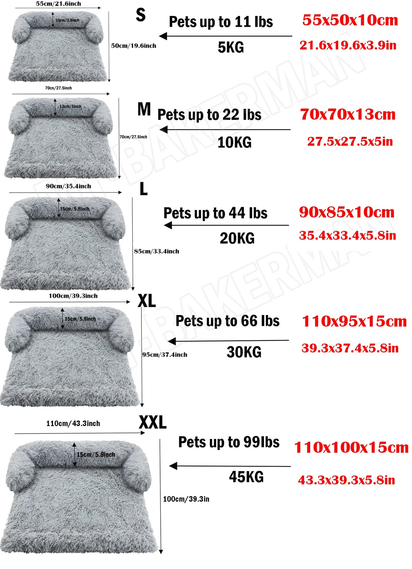 Dog pet Bed Sofa Protection Plush