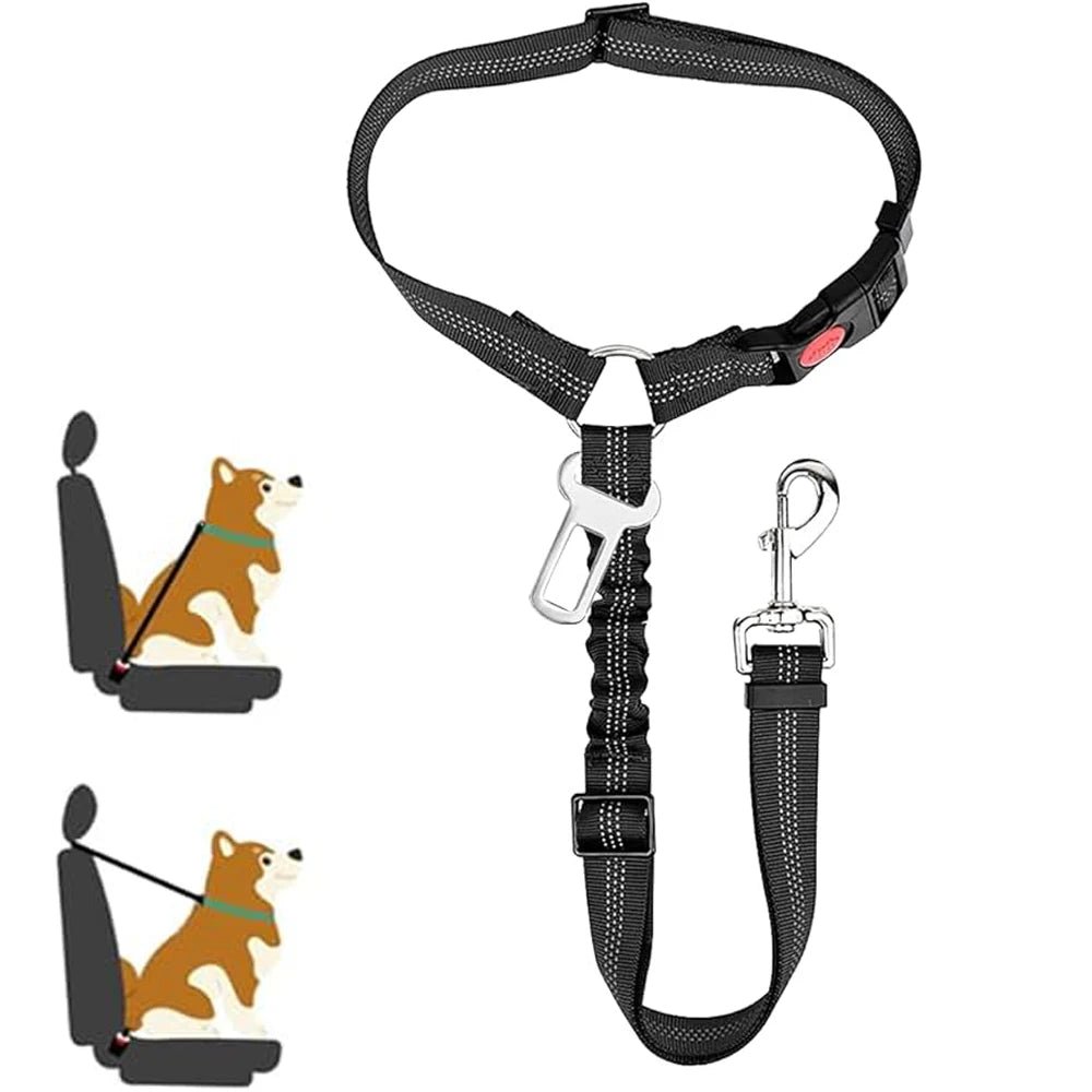 Adjustable Car Dog Leash by HYPOCBD - Secure and Comfortable Pet Travel Accessory