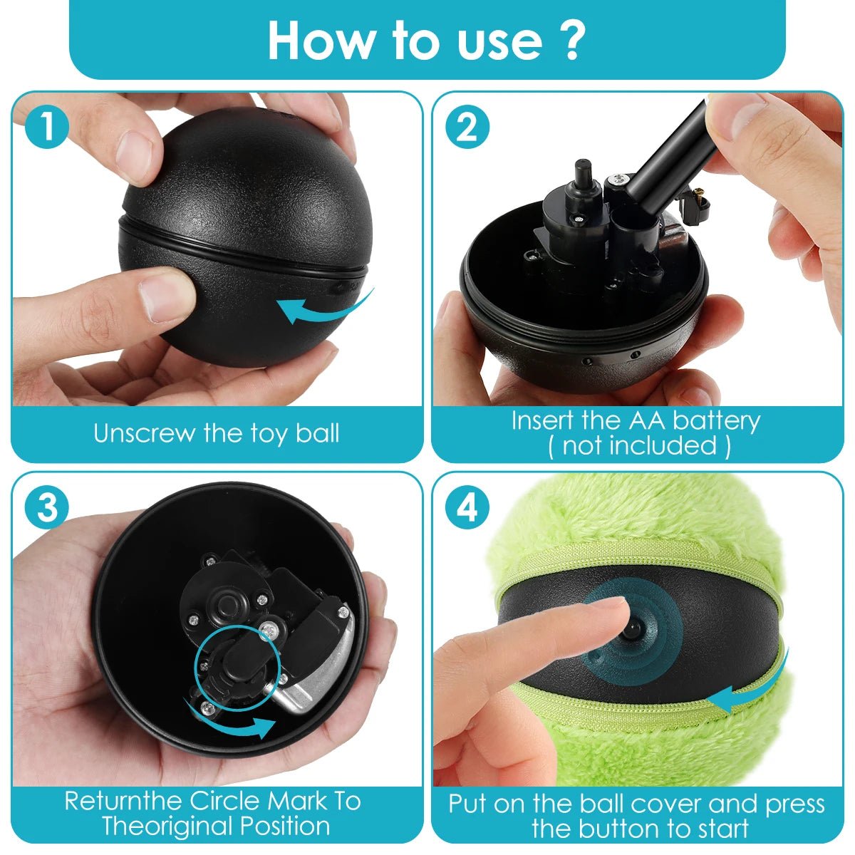 Introducing the perfect playmate for your pup - our Automatic Dog Toy! This innovative dog ball provides