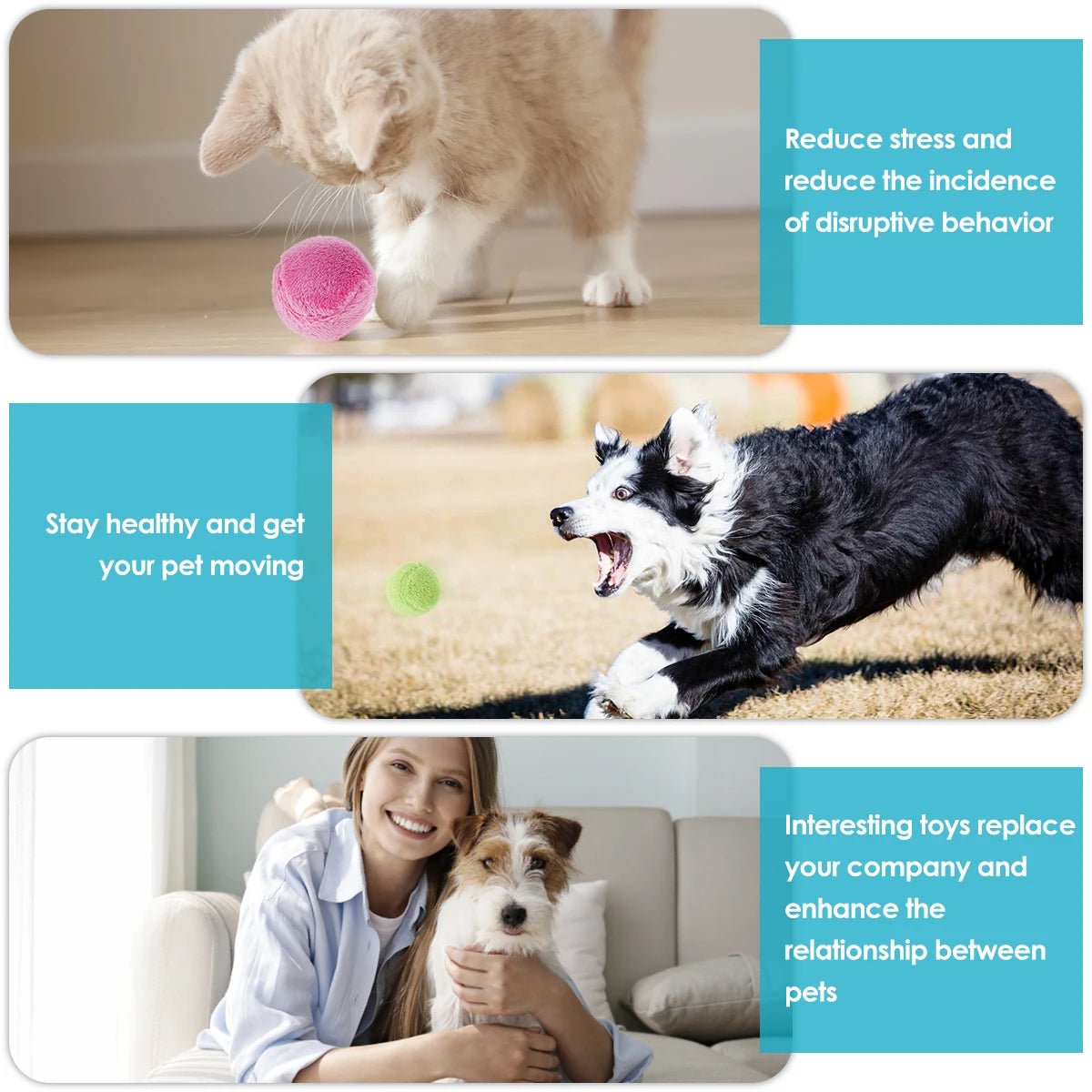 Introducing the perfect playmate for your pup - our Automatic Dog Toy! This innovative dog ball provides