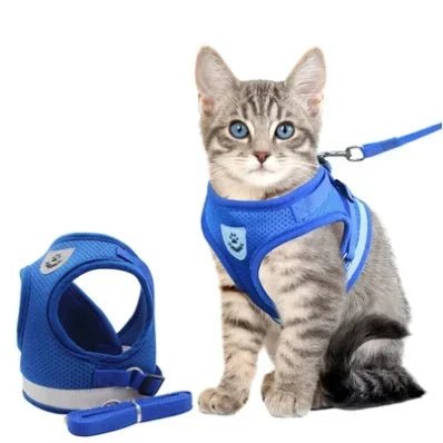 cat harness and leash, Adjustable Breathable Luminous