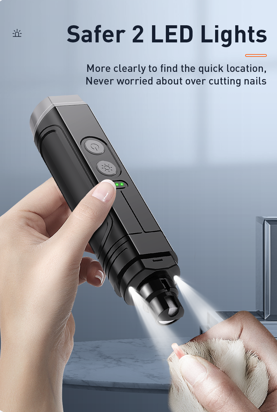 Get precise dog nail care with our Nail Trimmer for Dogs. Our dog nail clipper ensures safe trimming, promoting healthy paws. 
