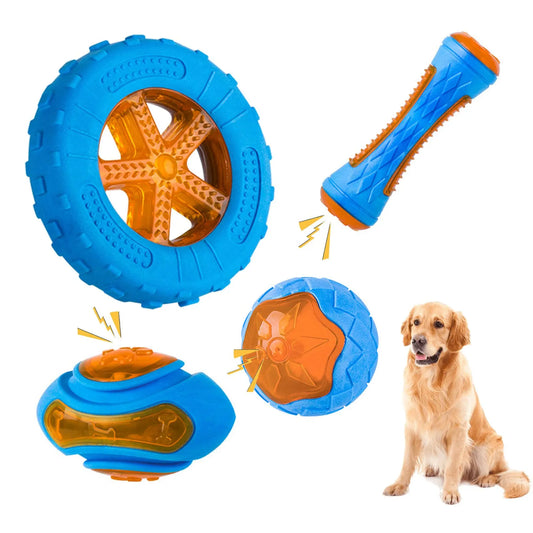 Rubber Dog Toys for Dog Chewing Bite, indestructible dog toys