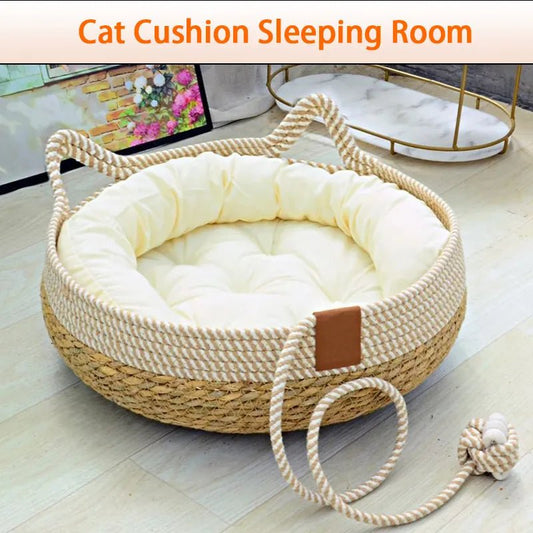 Summer Cat Bed Woven
