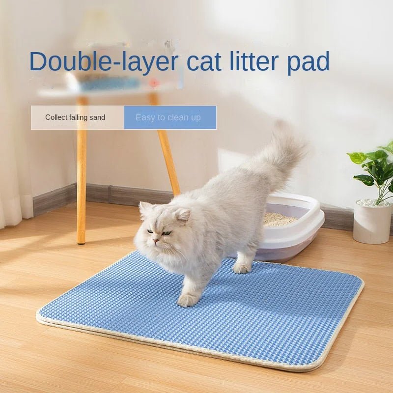 Double Layer Waterproof Cat Litter Mat - Clean & Non-Slip - HYPOCBD
