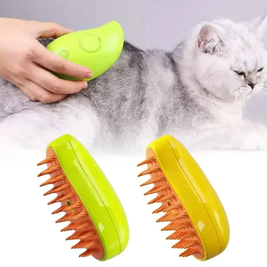 Steamy Cat Brush - HYPOCBD 
3-in-1 Electric Spray Cat Steam Brush - Pet